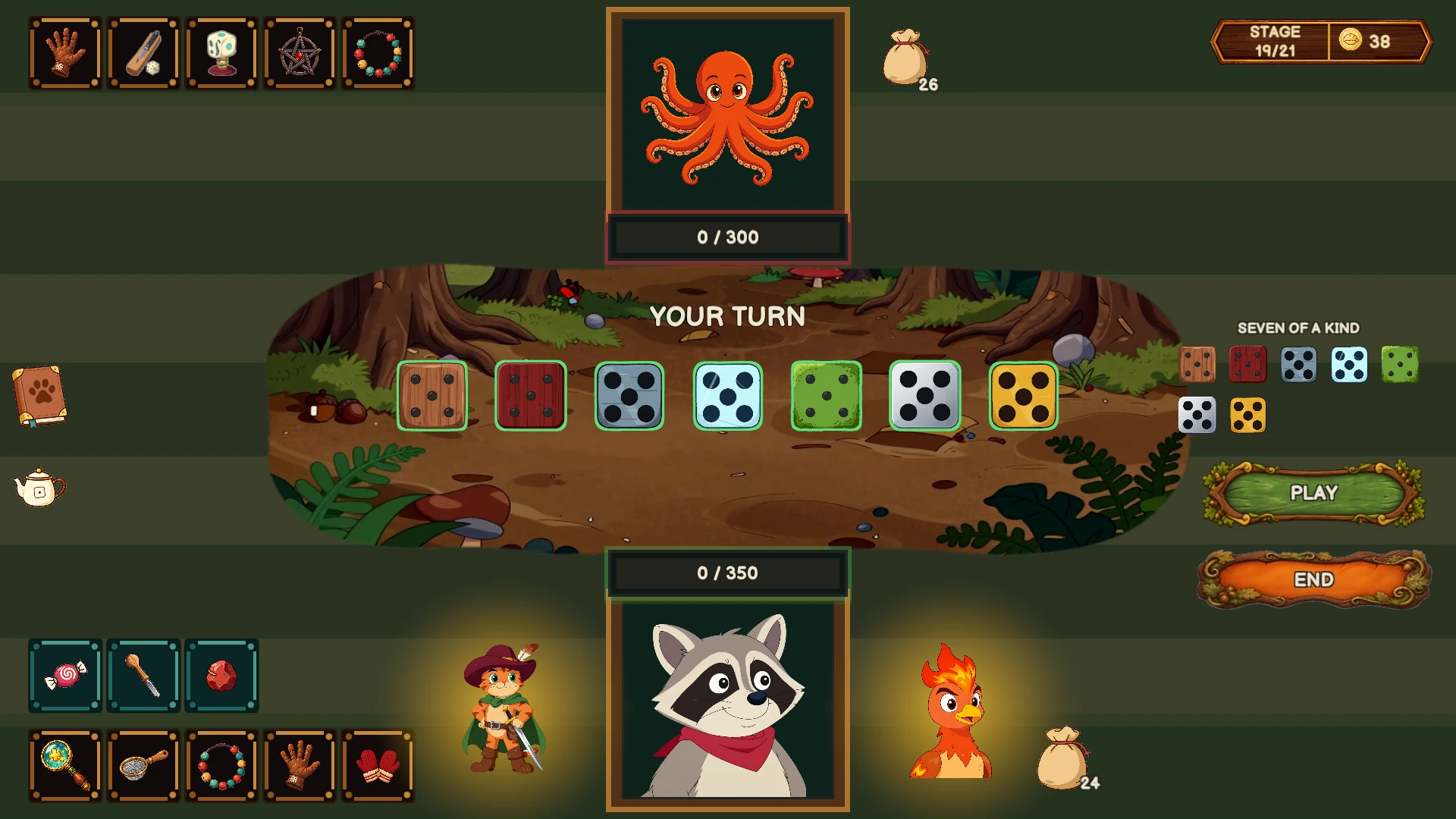 Experiment with dice materials (English)